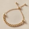 Bead Decor Chain Bracelet