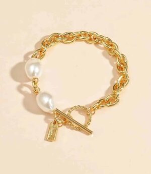 Faux Pearl Decor Bracelet