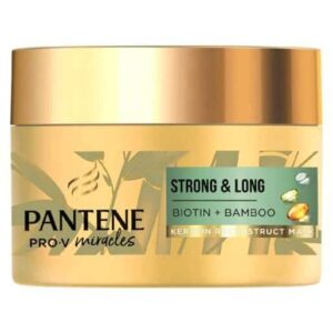Pantene Grow Strong & Long Keratin Hair Mask With Bamboo & Biotin 160ml
