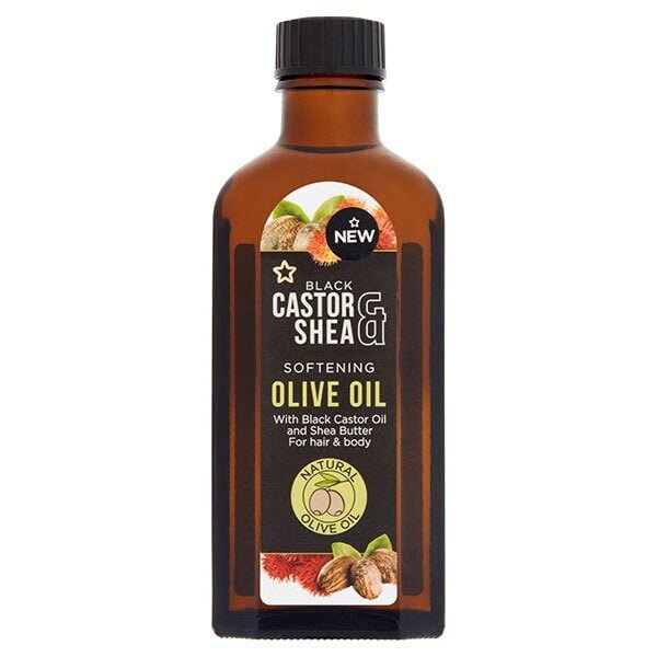 Superdrug Black Castor & Shea Softening Olive Oil 100ml
