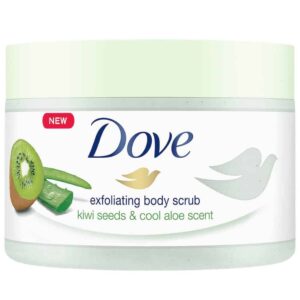 Dove Exfoliating Body Polish Body Scrub, Kiwi & Aloe 225ml