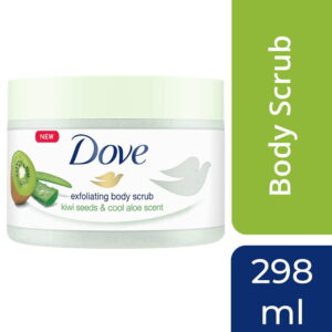 Dove Exfoliating Body Polish Body Scrub, Kiwi & Aloe 225ml - Image 4