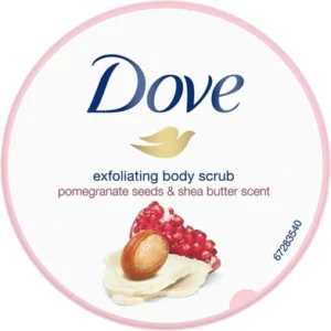 Dove Exfoliating Body Scrub, Pomegranate and Shea Butter 225ml