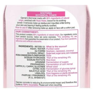 Garnier Natural Rose Water Toner Sensitive Skin 200ml - Image 3