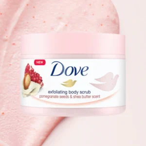 Dove Exfoliating Body Scrub, Pomegranate and Shea Butter 225ml