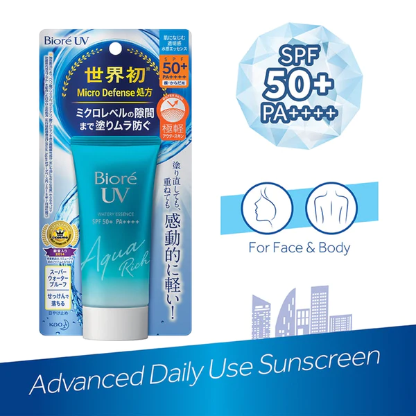 Kao Biore UV Aqua Rich Water Gel Essence SPF50+ PA++++ 70ml (2023  edition) BD Amajan Shop
