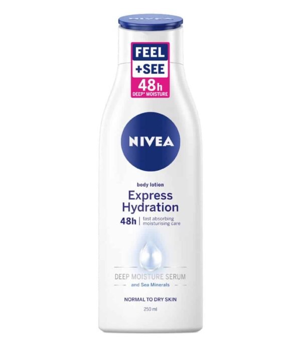 nivea express hydration body lotion 250ml