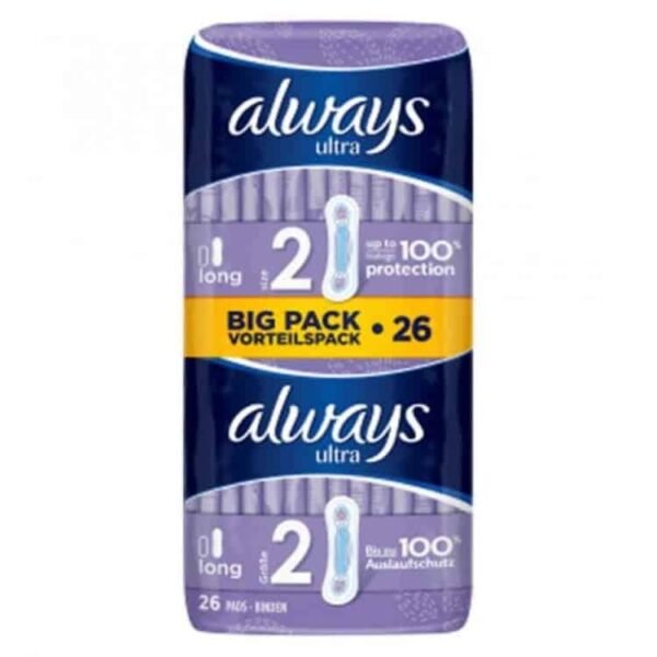 Always Ultra Long (Size 2) Sanitary Towels 26 Pads