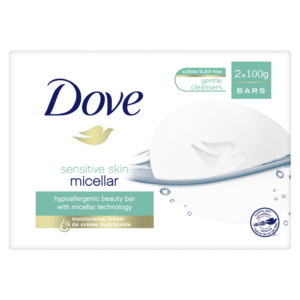 Dove Pure And Sensitive Bar Soap 2X100g