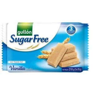 Gullon Sugar Free Vanilla Flavour Wafer Biscuits High Fibre 180g