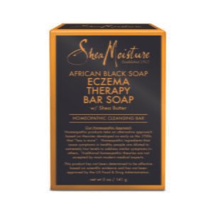 SheaMoisture African Black Soap, Eczema Therapy Bar Soap with Shea Butter