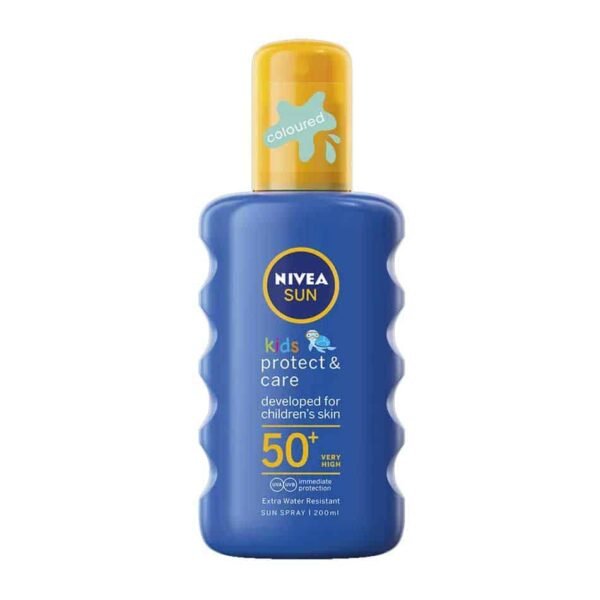 NIVEA SUN Kids Protect and Care Coloured Spray SPF50+