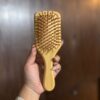 Premium Wooden Bamboo Paddle Rectangular Hair Brush