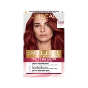 Loreal Excellence Crème 6.66 Intense Red Hair Dye