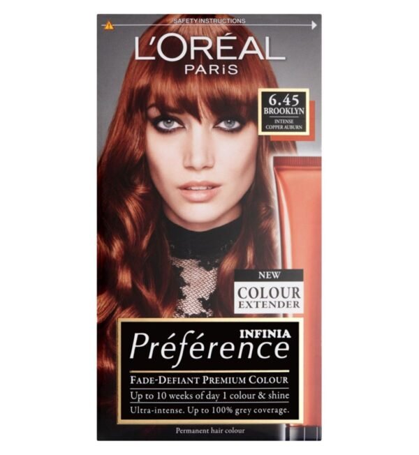Loreal Preference 6.45 Brooklyn Intense Copper Auburn Hair Dye
