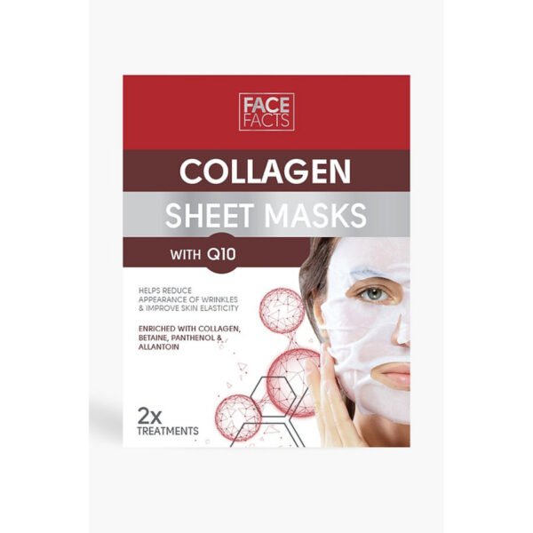 Face Facts Collagen With Q10 Sheet Masks 2 Treatments