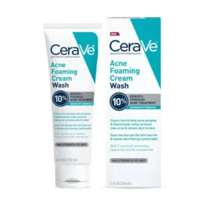 Cerave 10% Benzoyl Peroxide Acne Foaming Cream Wash