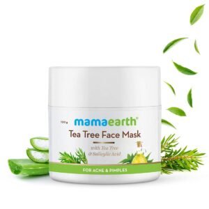 Mamaearth Tea Tree Face Mask With Salicylic Acid For Acne Pimple skin