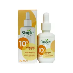 Simple 10% Vitamin C+E+F Suitable For All Skin Types Serum For Youthful, Glowing Skin 30ml
