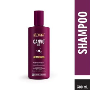 Streax Professional Canvo Line Shampoo For Keratin Treated And Straightened Hair