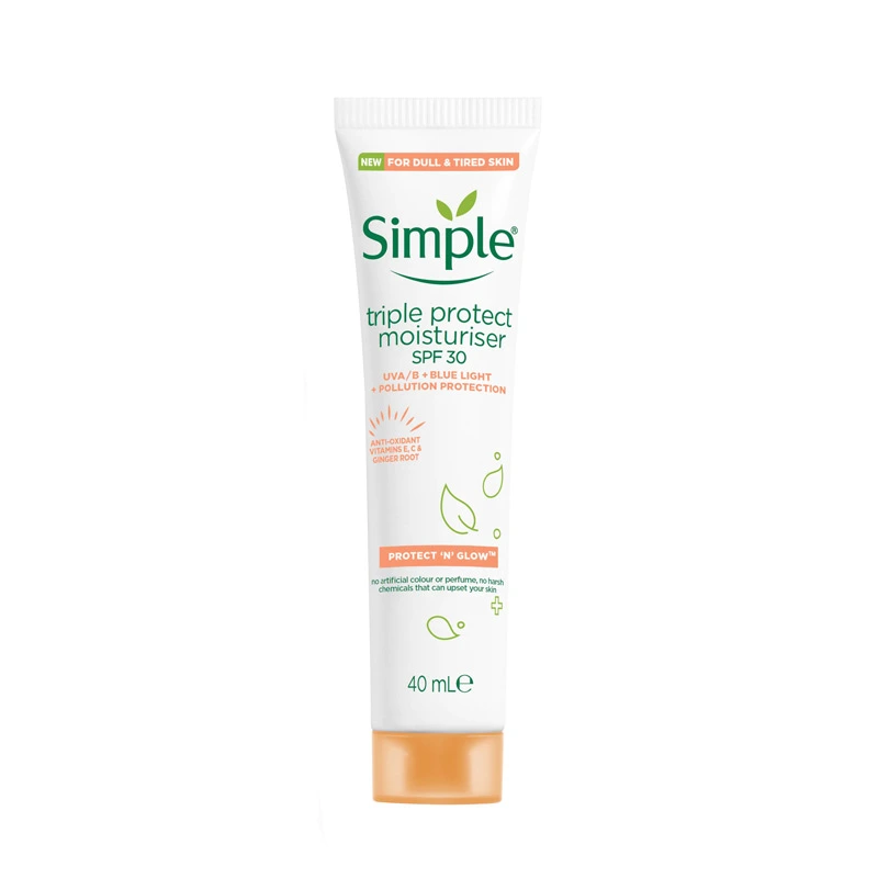 Simple Protect ‘N’ Glow Triple Protect Moisturiser SPF 30, 40ml