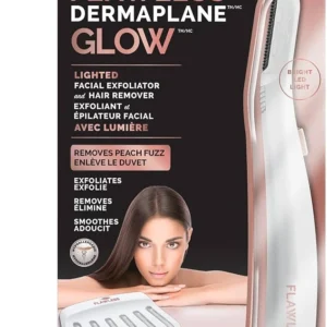 FLAWLESS Finishing Touch Dermaplane Glo Lighted Facial Exfoliator & Hair Remover