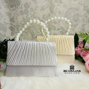 Luxury Faux Pearl Clutch Bag