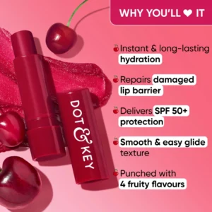 Dot & Key Barrier Repair Hydrating Lip Balm SPF50 PA+++ Cherry Crimson 4.5g