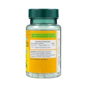 Holland & Barrett Vitamin D3 1000 I.U 25ug 240 Tablets