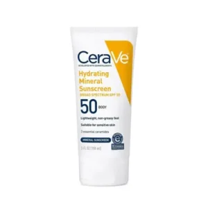 Cerave Hydrating Mineral Sunscreen SPF50 Body