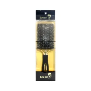 Cute Girl Luxury Hair Brush - Gold & Black